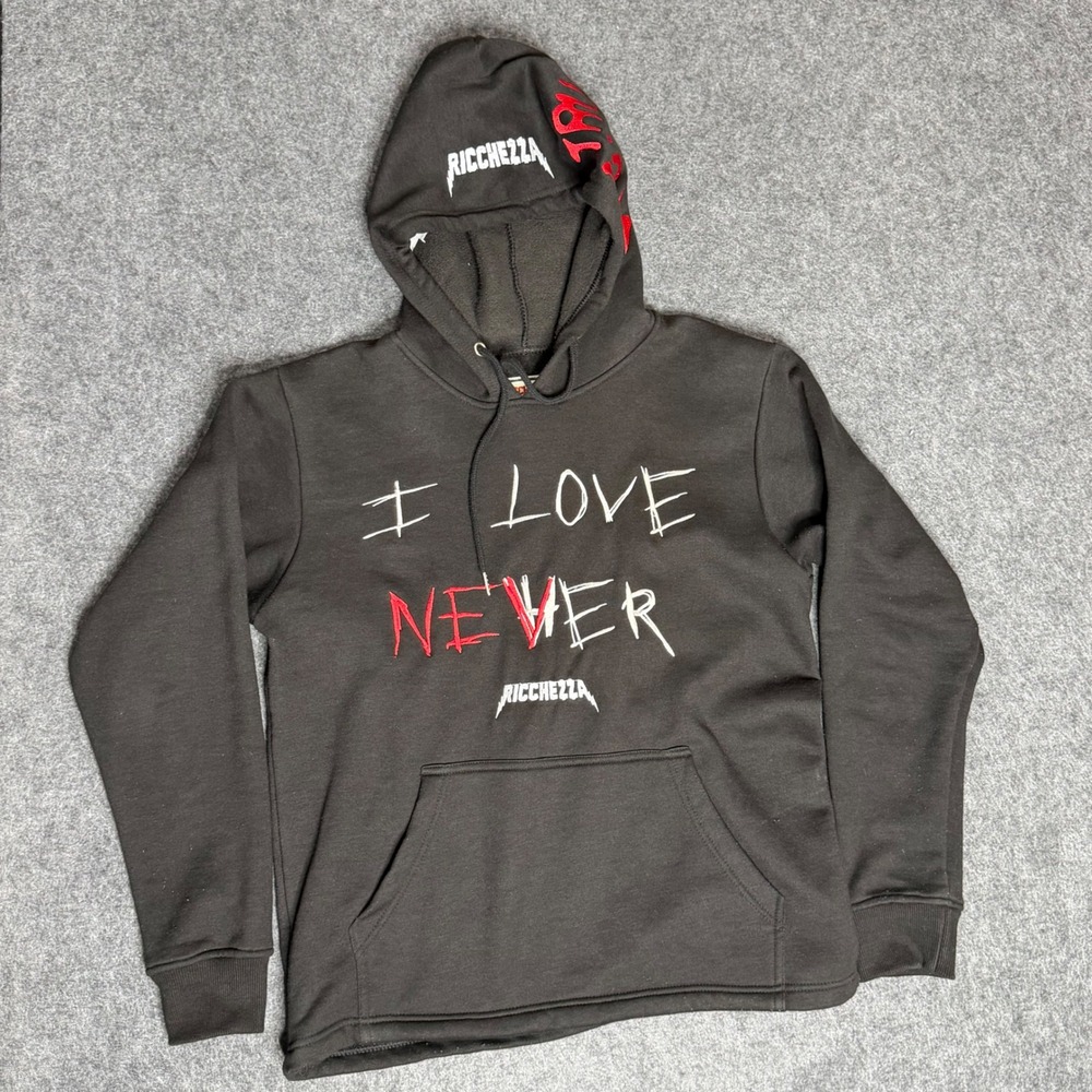 Ricchezza I Love Never Trust Issues Hoodie Black Rich Off My Exes Tour Mens M